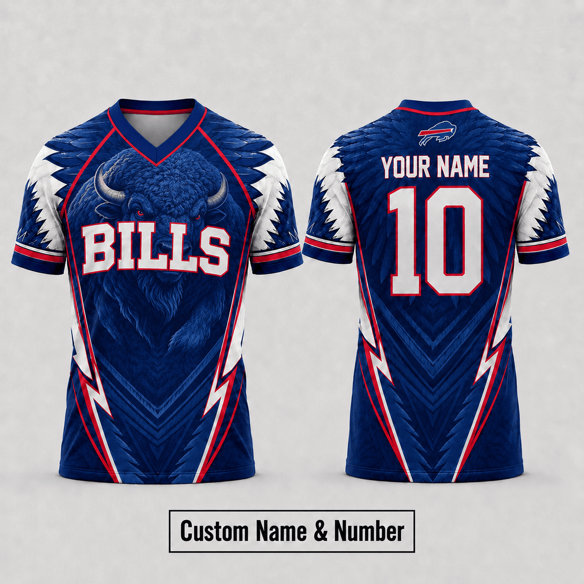 BB Premium NFL Custom Name And Number Jersey For Fierce Football Fans