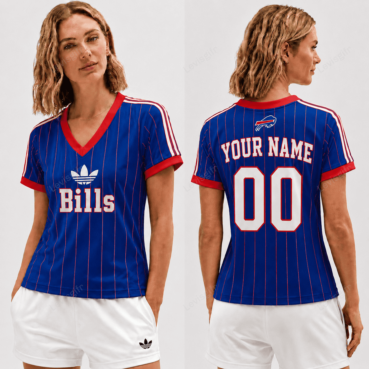 BB x NFL Premium Women V-neck Shirt Personalized Gift For Fan