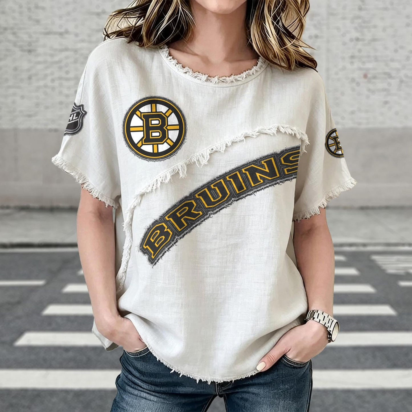 BOS x NHL Women’???s Vintage O-Neck 2905 DatND DVT
