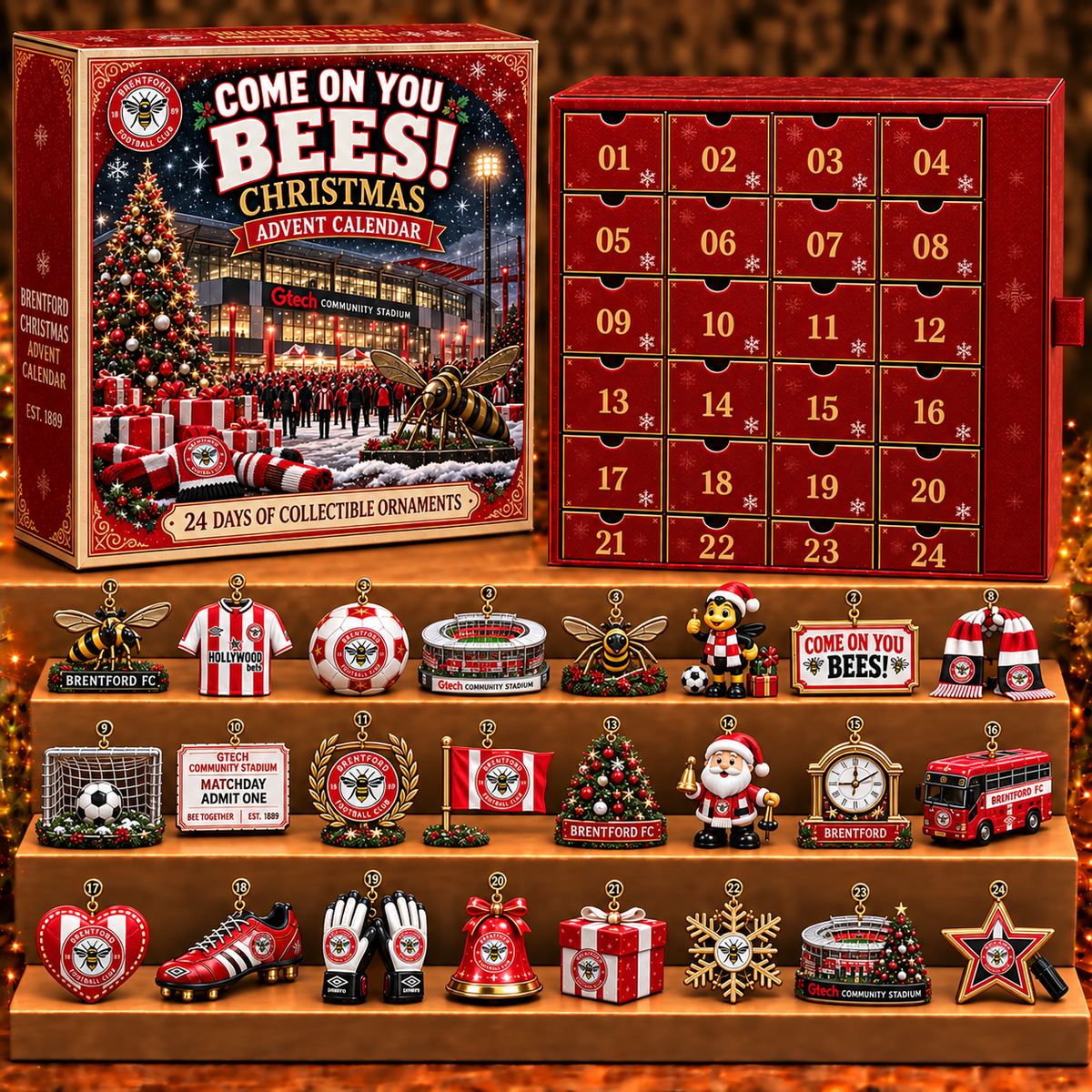 BRE x EPL Personalized 24 Days Of Football Advent Calendar Blink Box V2