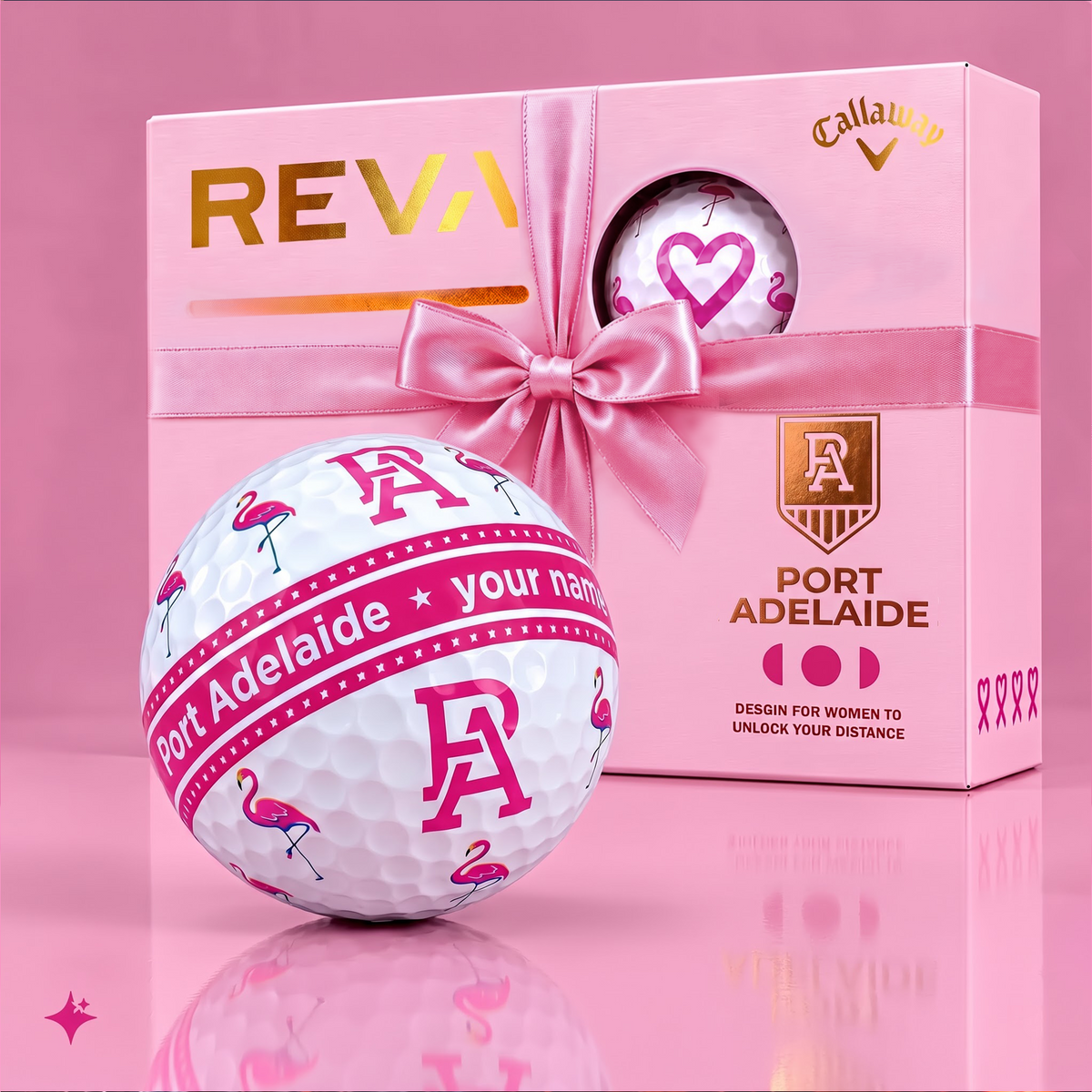 CALLAWAY REVA X PREMIUM AFL PA DELUXE PERSONALIZED GOLF BALL FOR WOMEN TOURNAMENT LIMITED EDITION V03