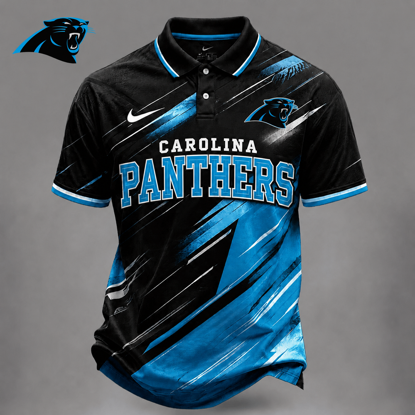 CAR x NFL Premium Bold Stripe Polo Shirt