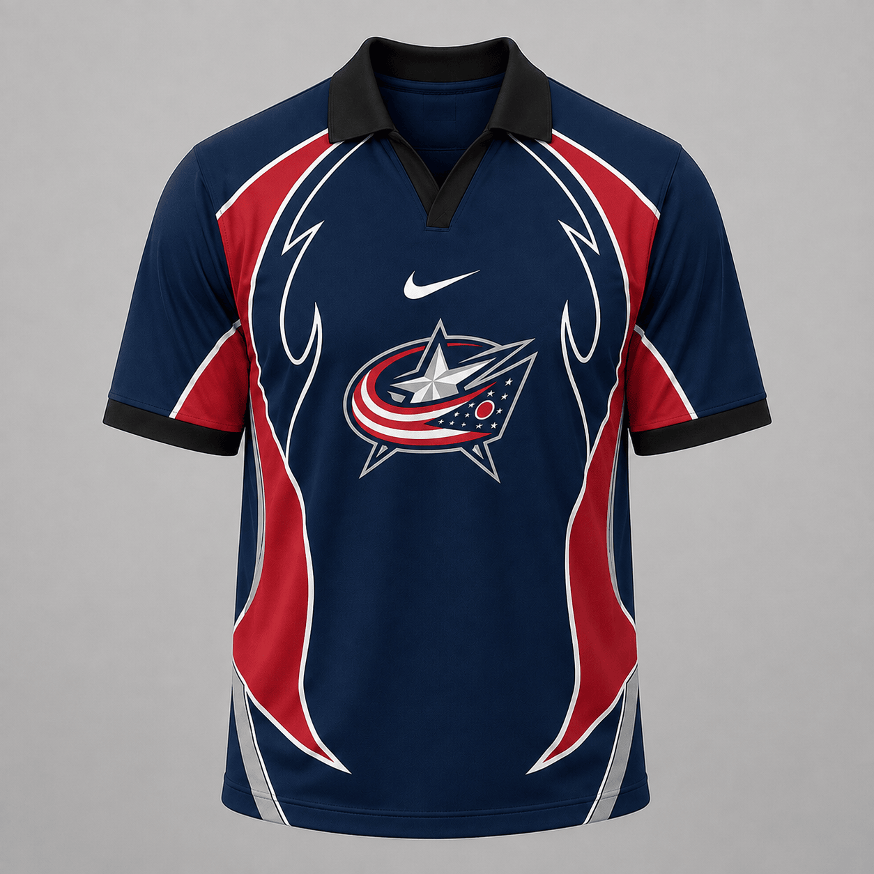 CBJ Premium NHL Dynamic Curve Performance Polo Shirt