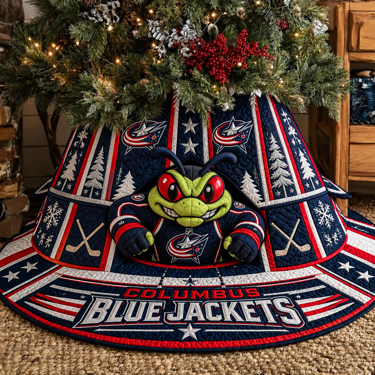 CBJ x NHL Premium Tree Skirt