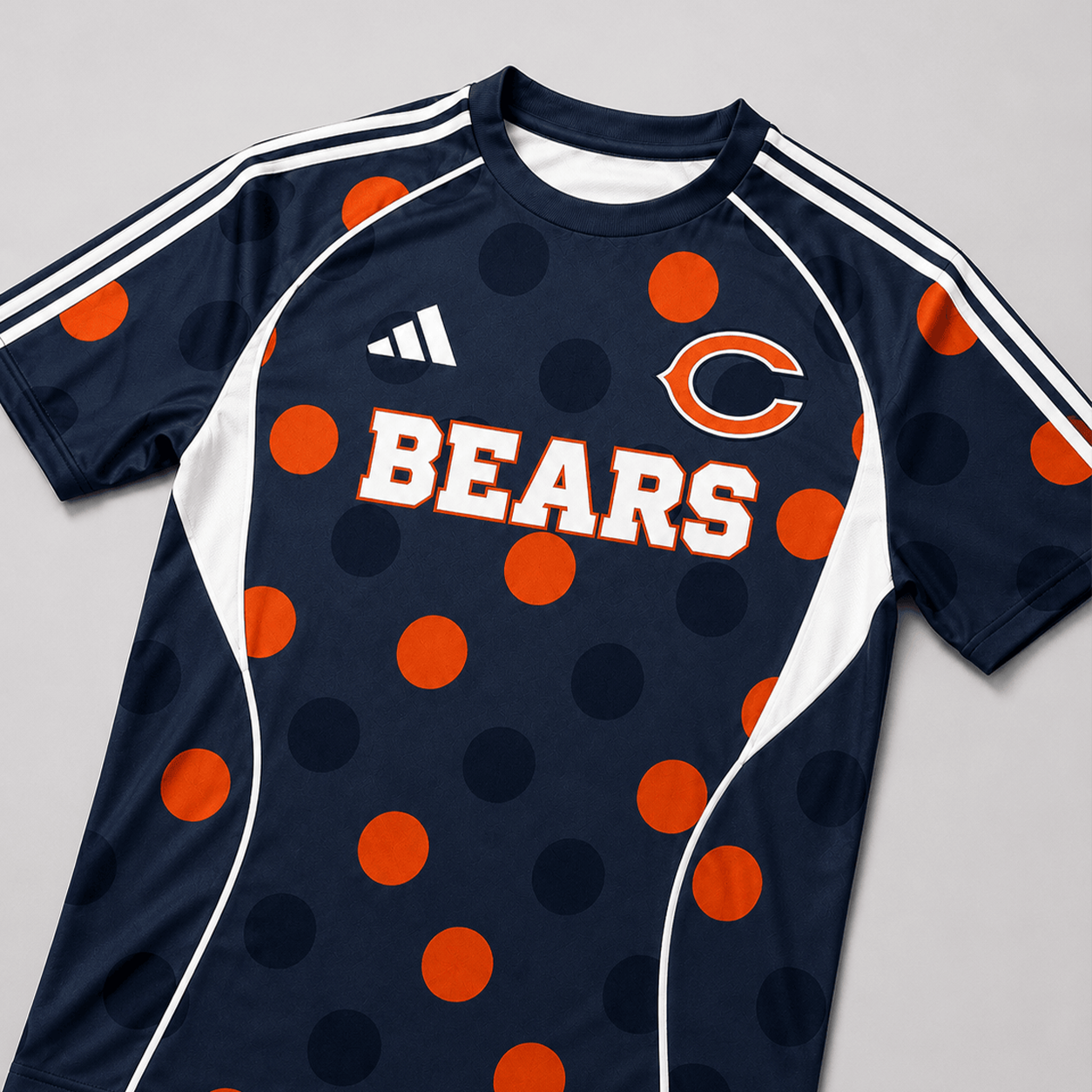 CHI Premium NFL Game Day Polka Dot Sports Jersey Shirt