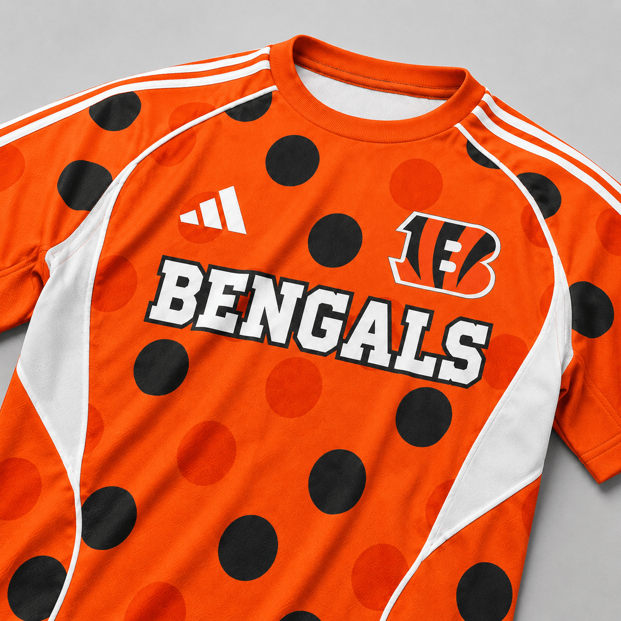 CIN Premium NFL Game Day Polka Dot Sports Jersey Shirt