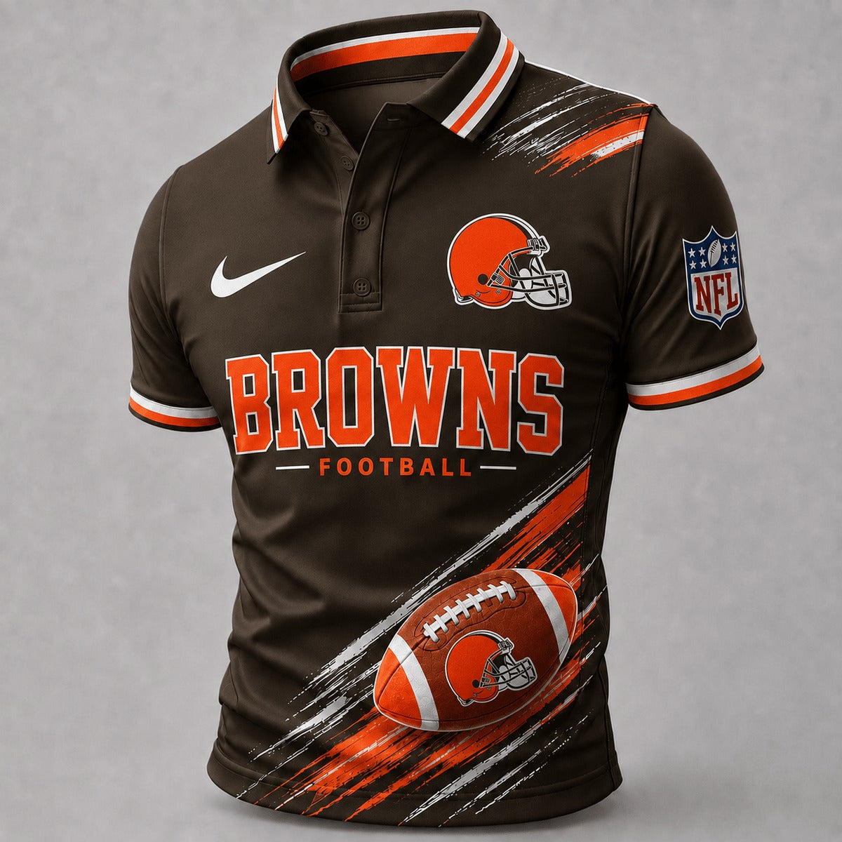 CLE Premium NFL Dynamic Gridiron Style Polo