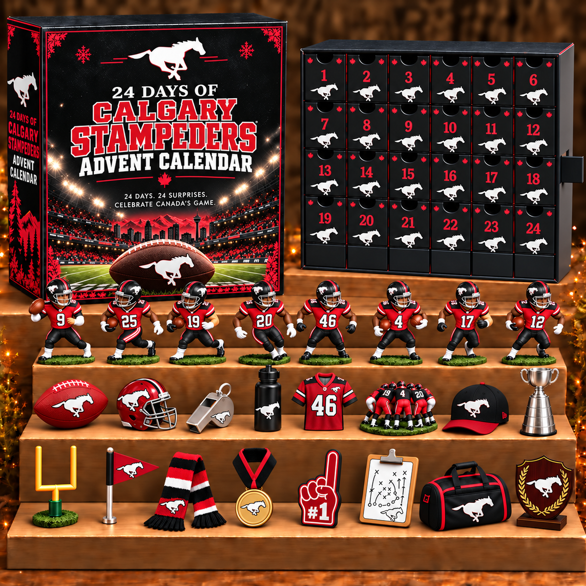 CS x CFL Personalized 24 Days Of Canadian Football Advent Calendar Blink Box