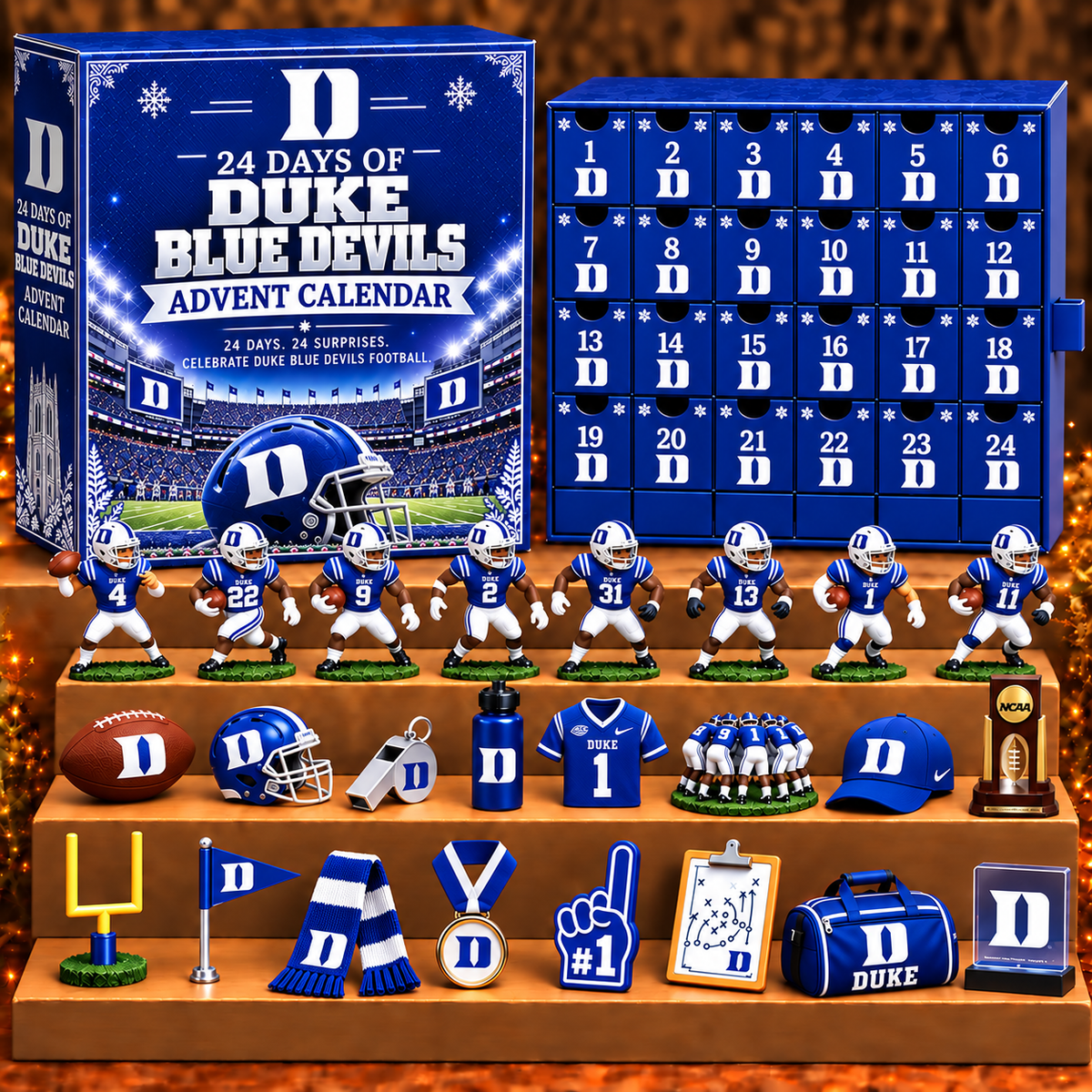 DBD x NCAA Personalized 24 Days Of American Football Advent Calendar Blink Box
