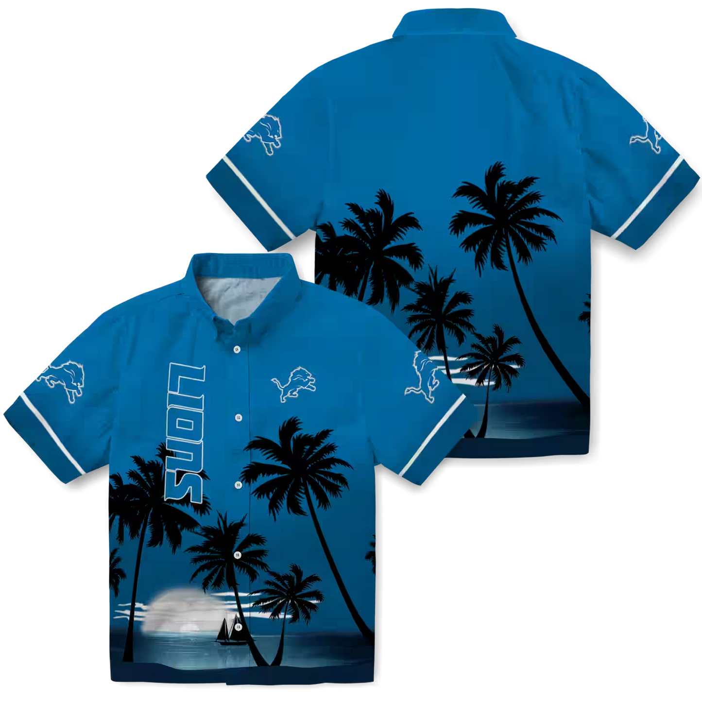 DET x NFL Hawaiian Shirt ’??? Beach Sunset DATND TANTD 270526