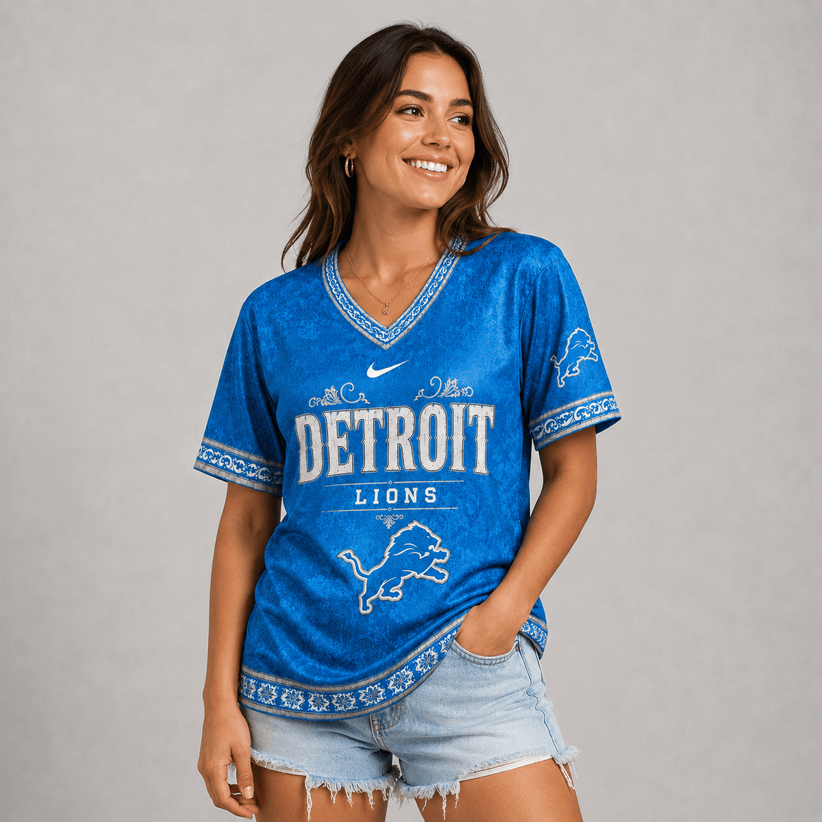 DL Premium NFL Classic Floral Satin Shirt