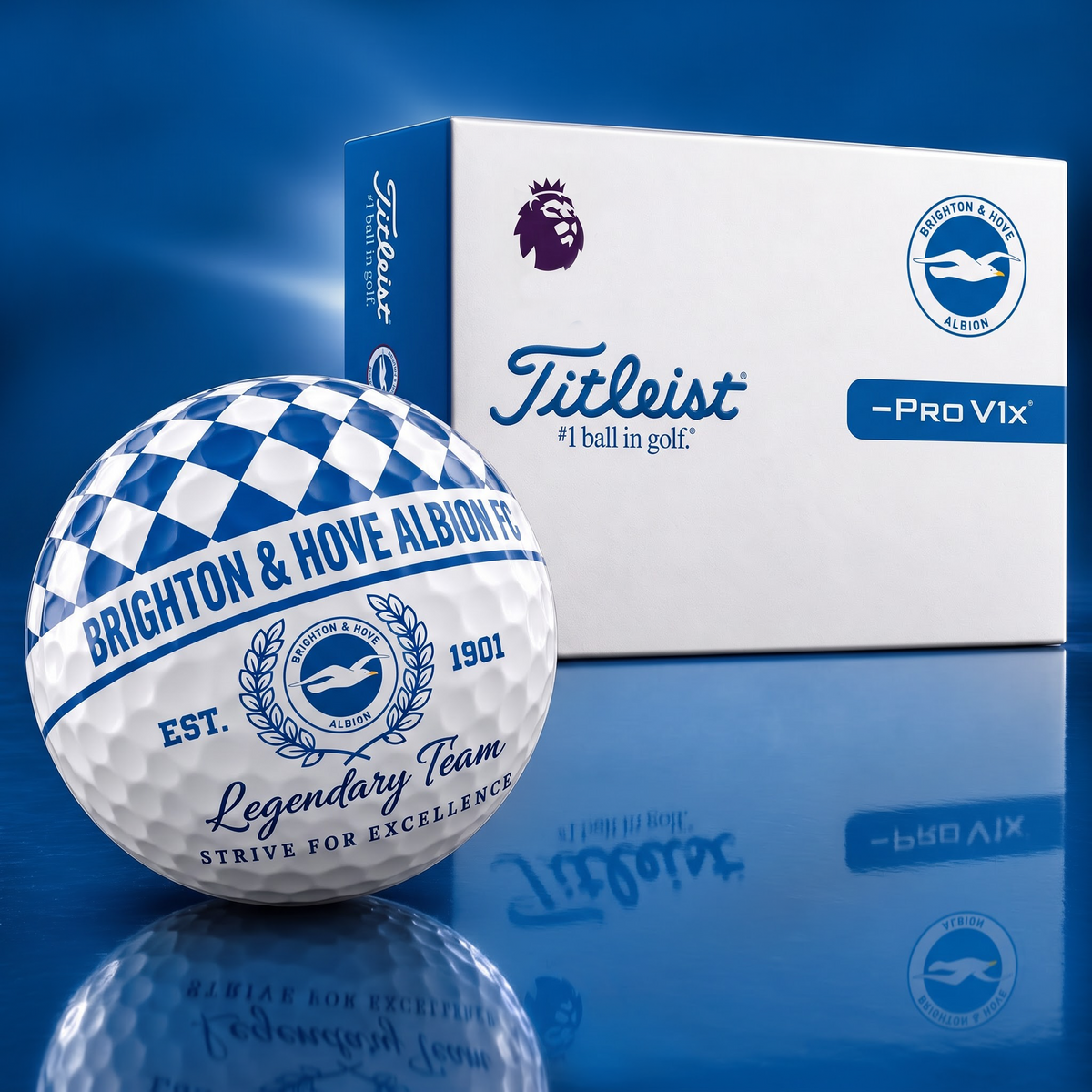 Exclusive EPL x BHA Legendary Team V6 Golf Ball