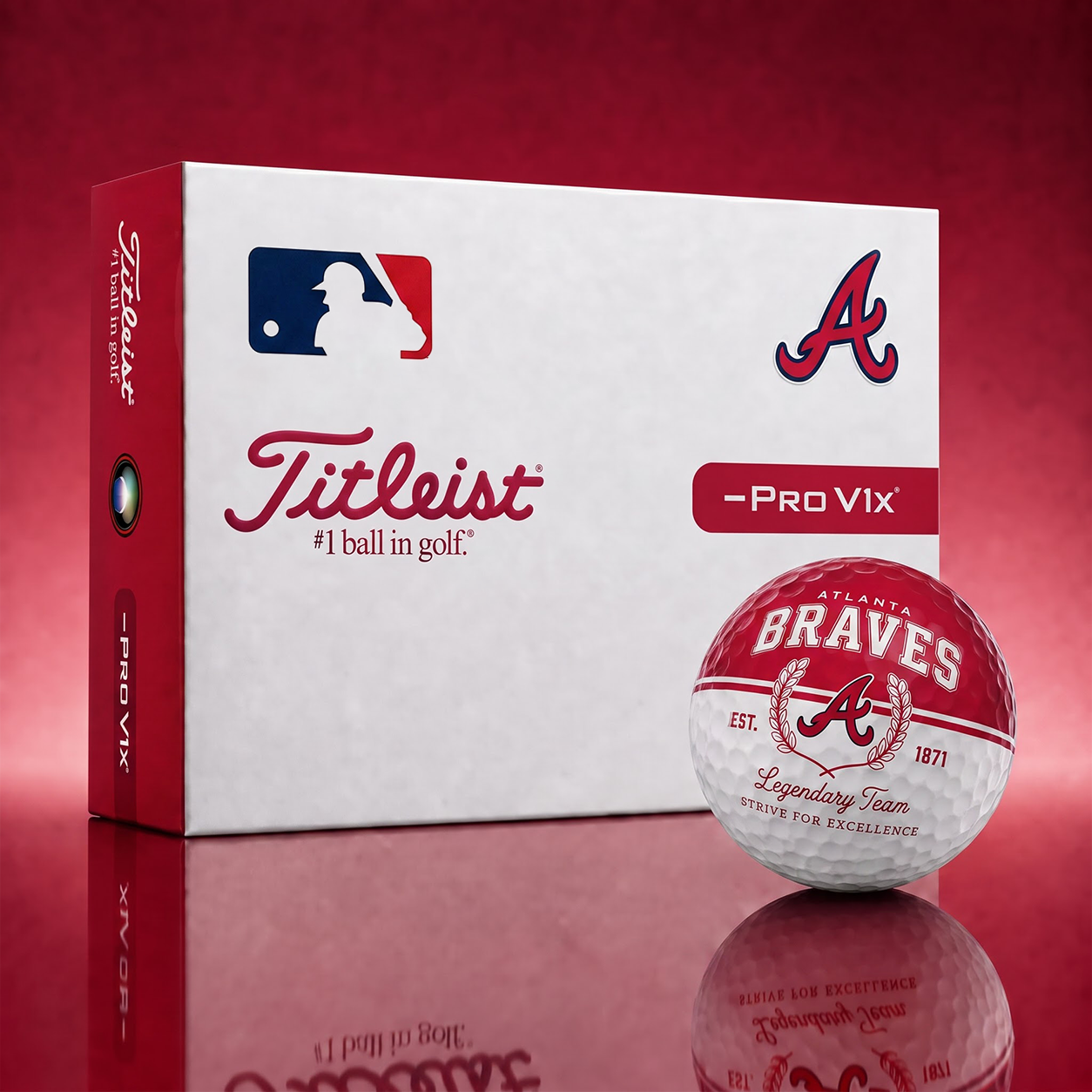 Exclusive MLB x ATL Legendary Team Golf Ball