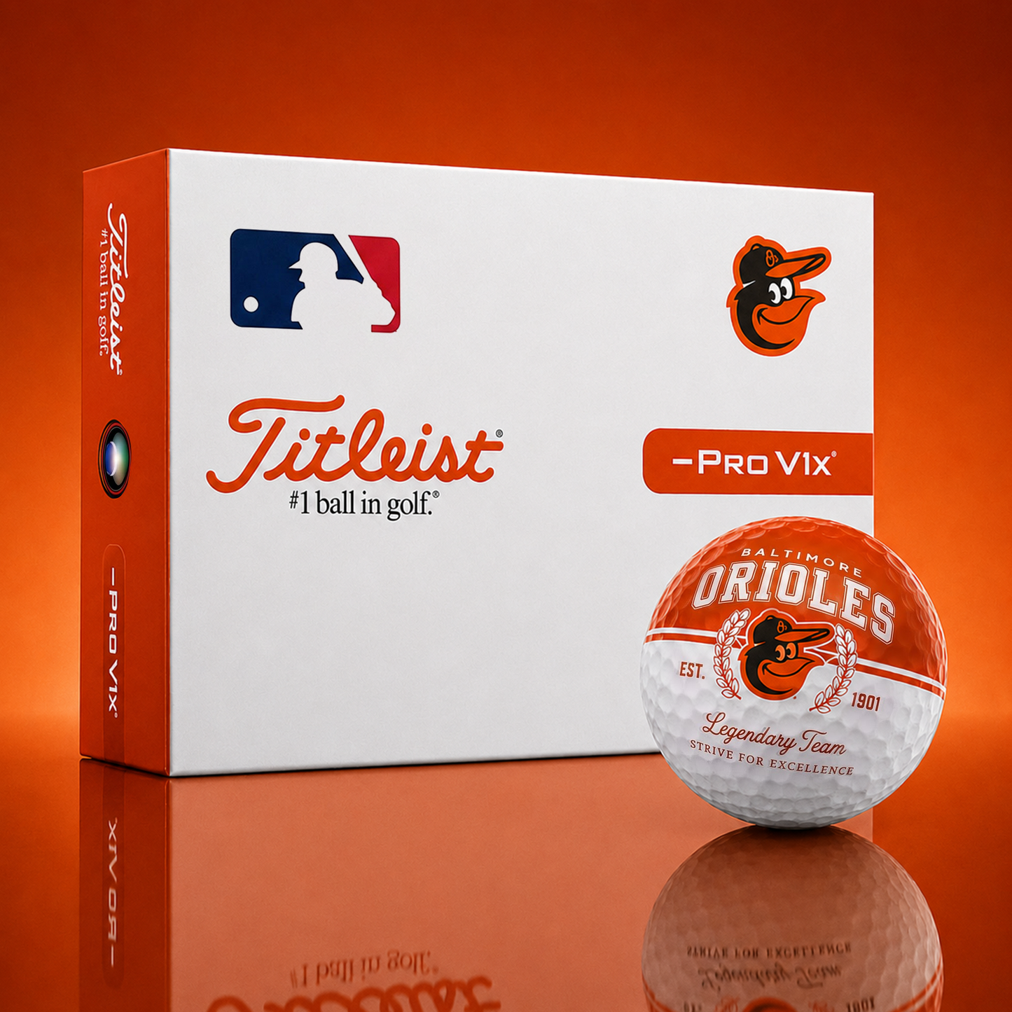 Exclusive MLB x BAL Legendary Team Golf Ball