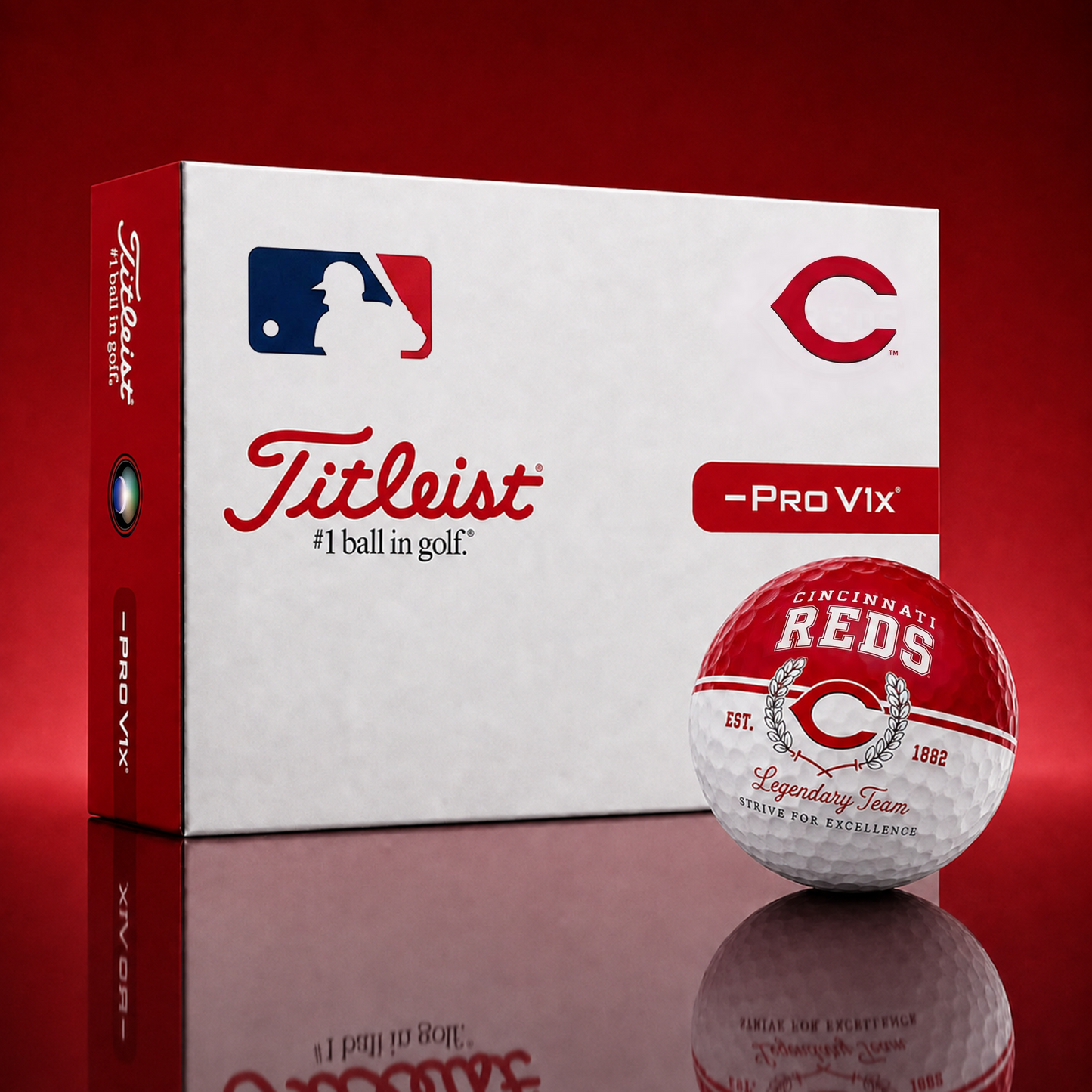 Exclusive MLB x CIN Legendary Team Golf Ball