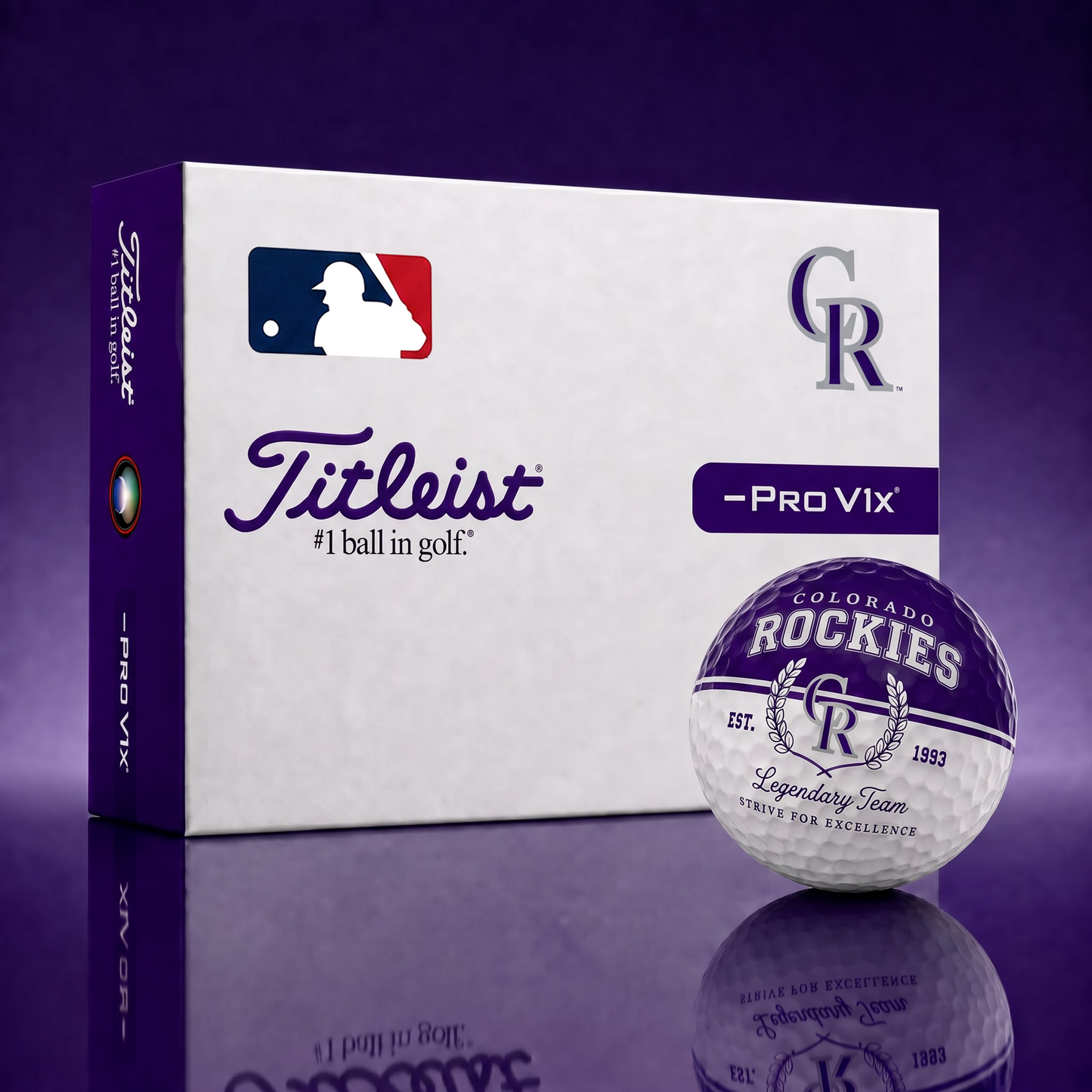 Exclusive MLB x COL Legendary Team Golf Ball