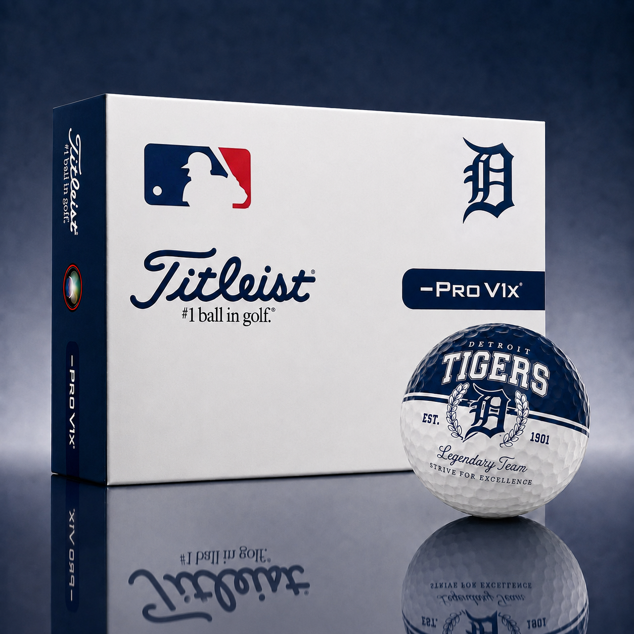 Exclusive MLB x DET Legendary Team Golf Ball