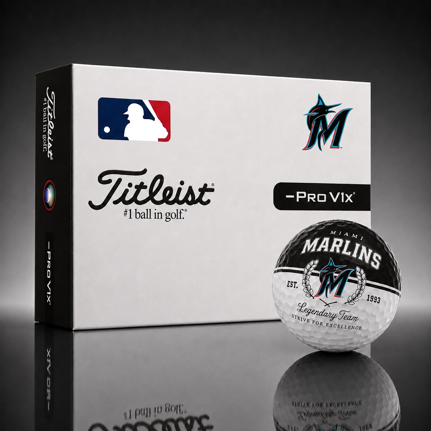 Exclusive MLB x MIA Legendary Team Golf Ball