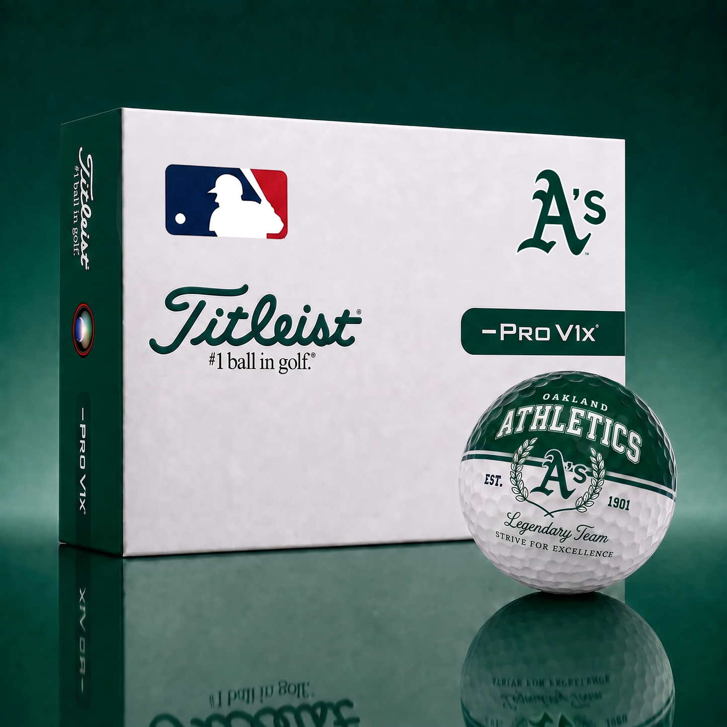 Exclusive MLB x OAK Legendary Team Golf Ball