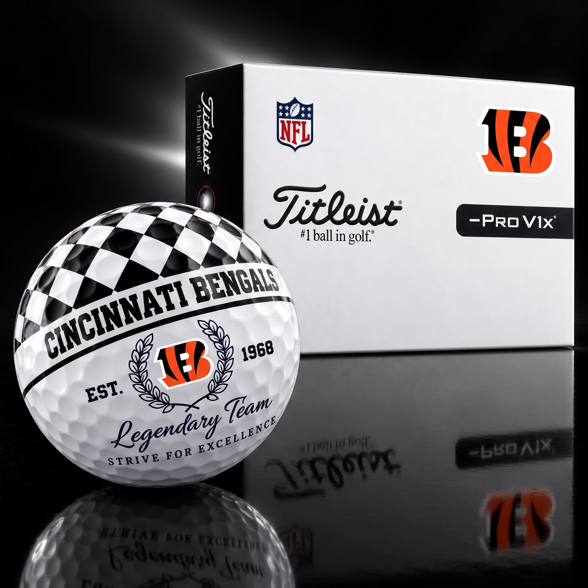 Exclusive NFL x CIN Legendary Team V6 Golf Ball HLP HLPHUONG 021026