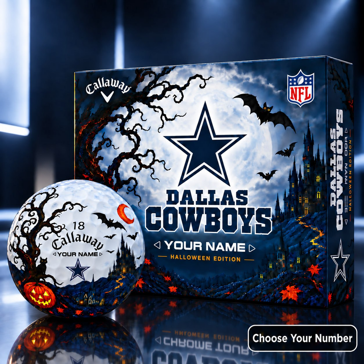 Exclusive NFL x DAL HLW V4 Golf Ball