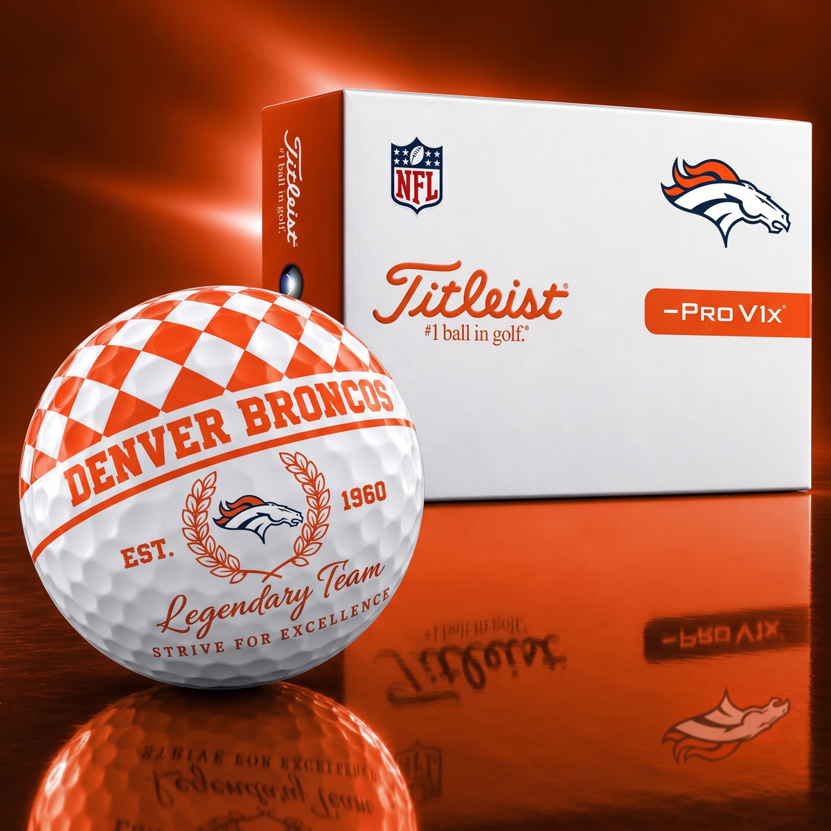 Exclusive NFL x DEN Legendary Team V6 Golf Ball HLP HLPHUONG 021026