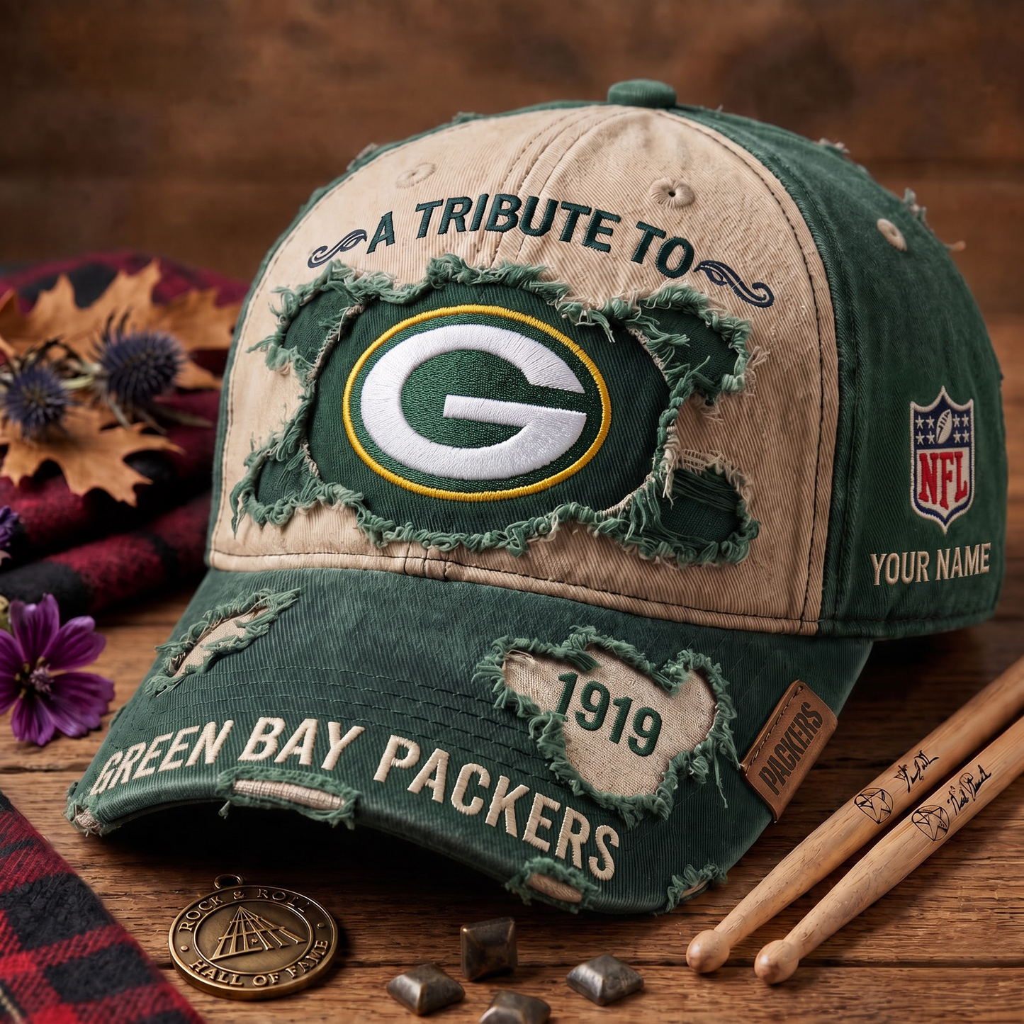 Exclusive NFL x GB Personalized Name Cap