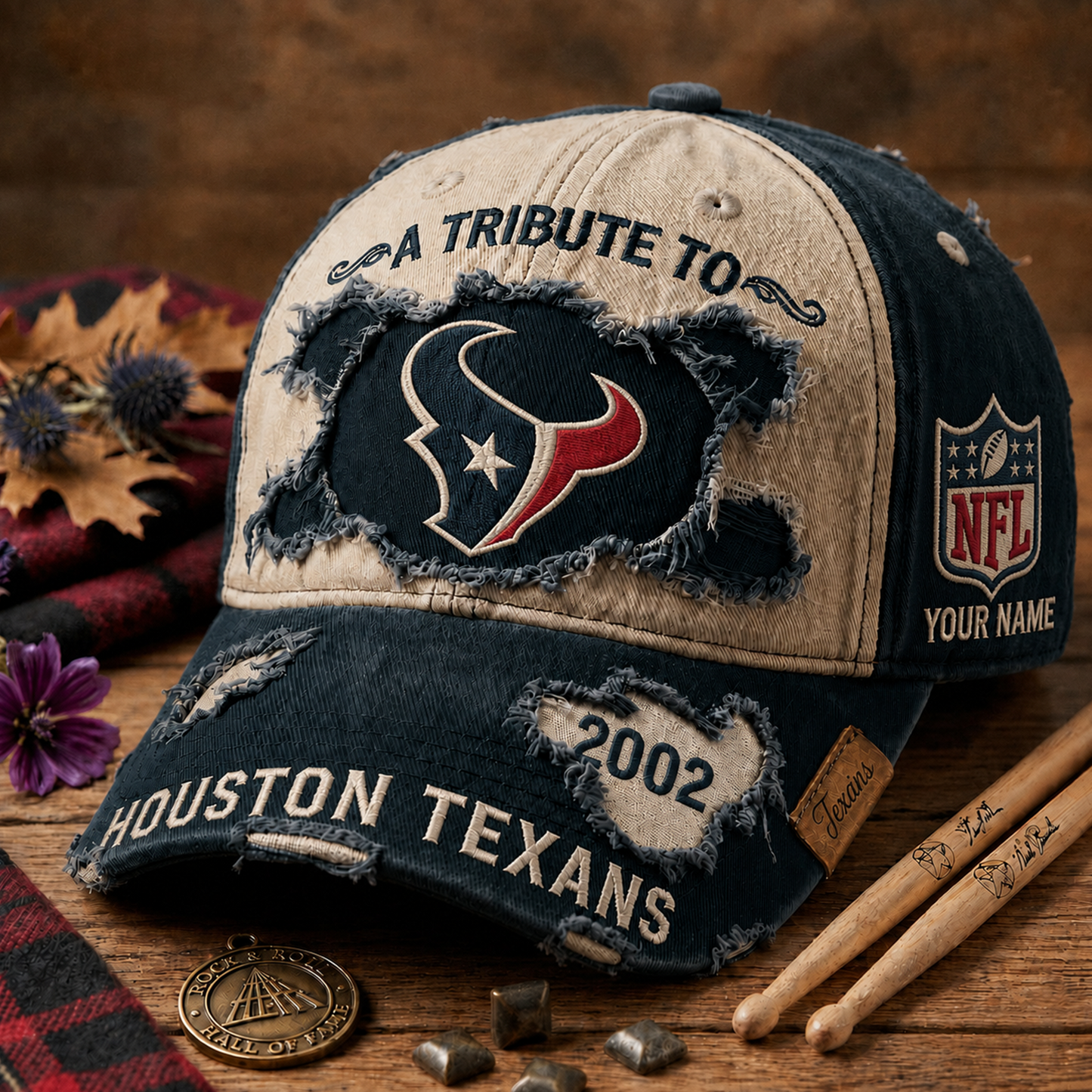 Exclusive NFL x HOU Personalized Name Cap