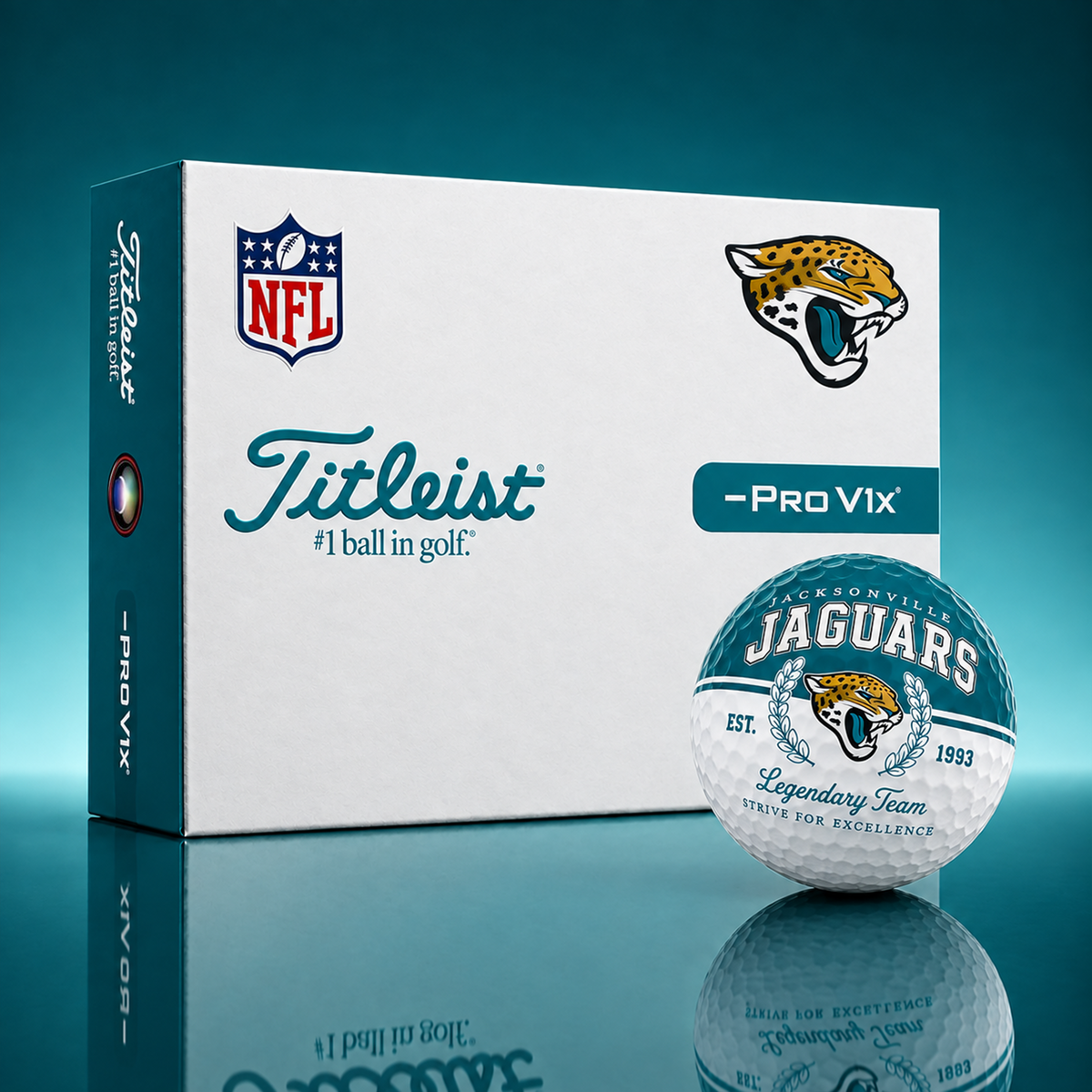 Exclusive NFL x JAX Legendary Team Golf Ball