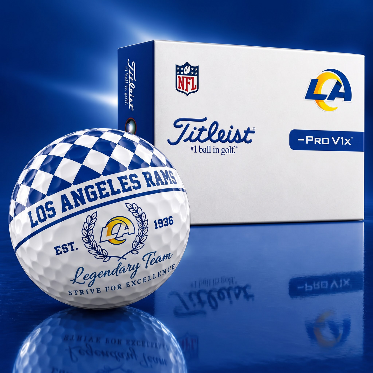 Exclusive NFL x LAR Legendary Team V6 Golf Ball HLP HLPHUONG 021026