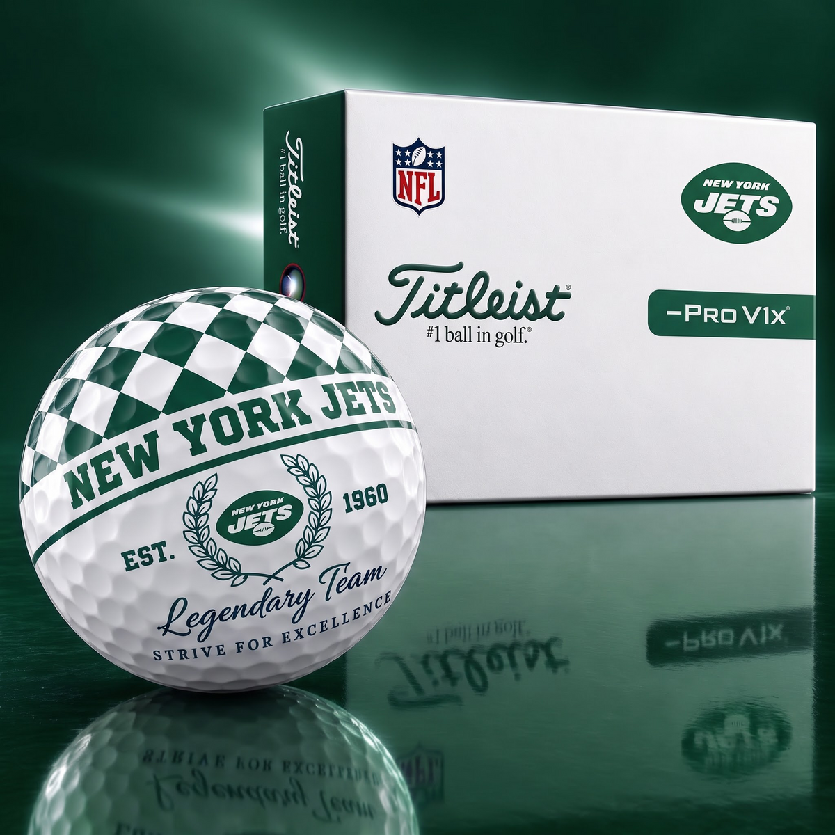 Exclusive NFL x NYJ Legendary Team V6 Golf Ball HLP HLPHUONG 021026