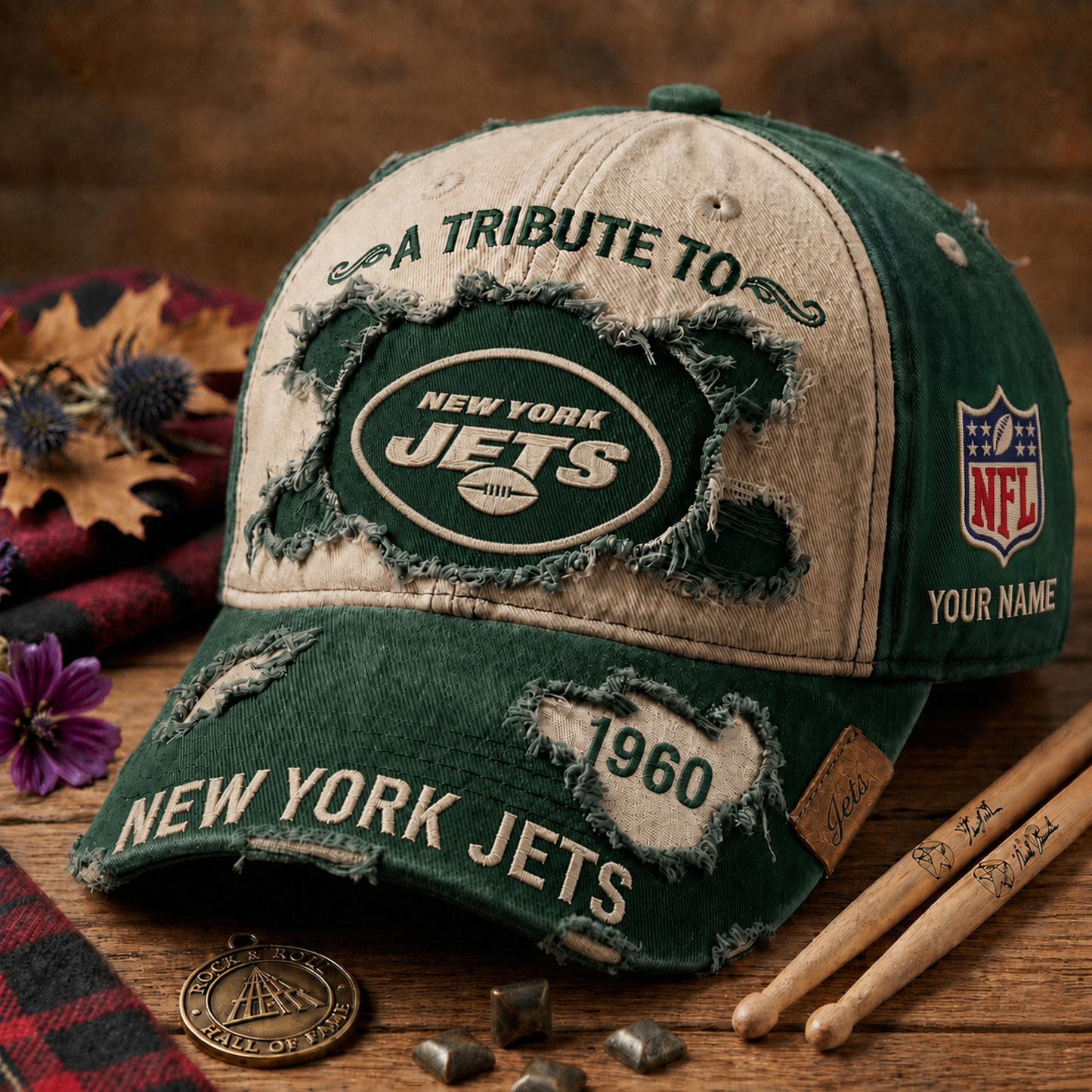 Exclusive NFL x NYJ Personalized Name Cap