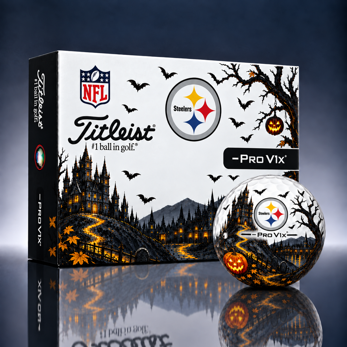 Exclusive NFL x PIT Halloween V3 Golf Ball