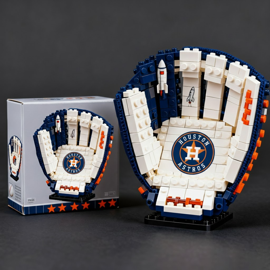 HA x MLB Teams Premium Baseball Glove Building Block Set