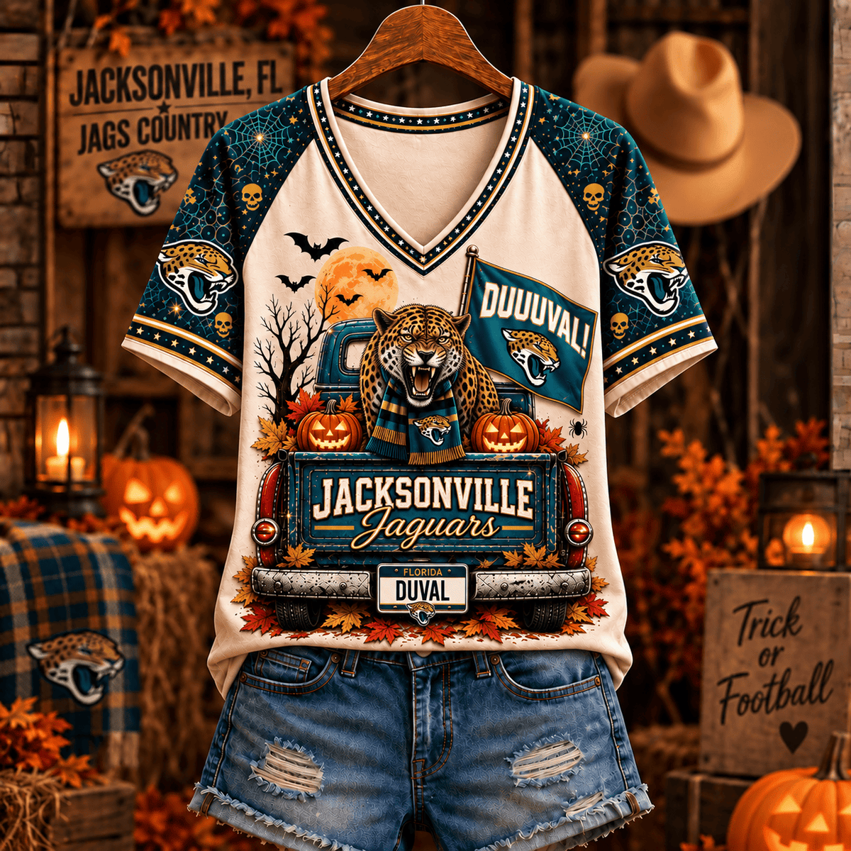 JJ Premium Halloween V-Neck T Shirt Gift For Fan