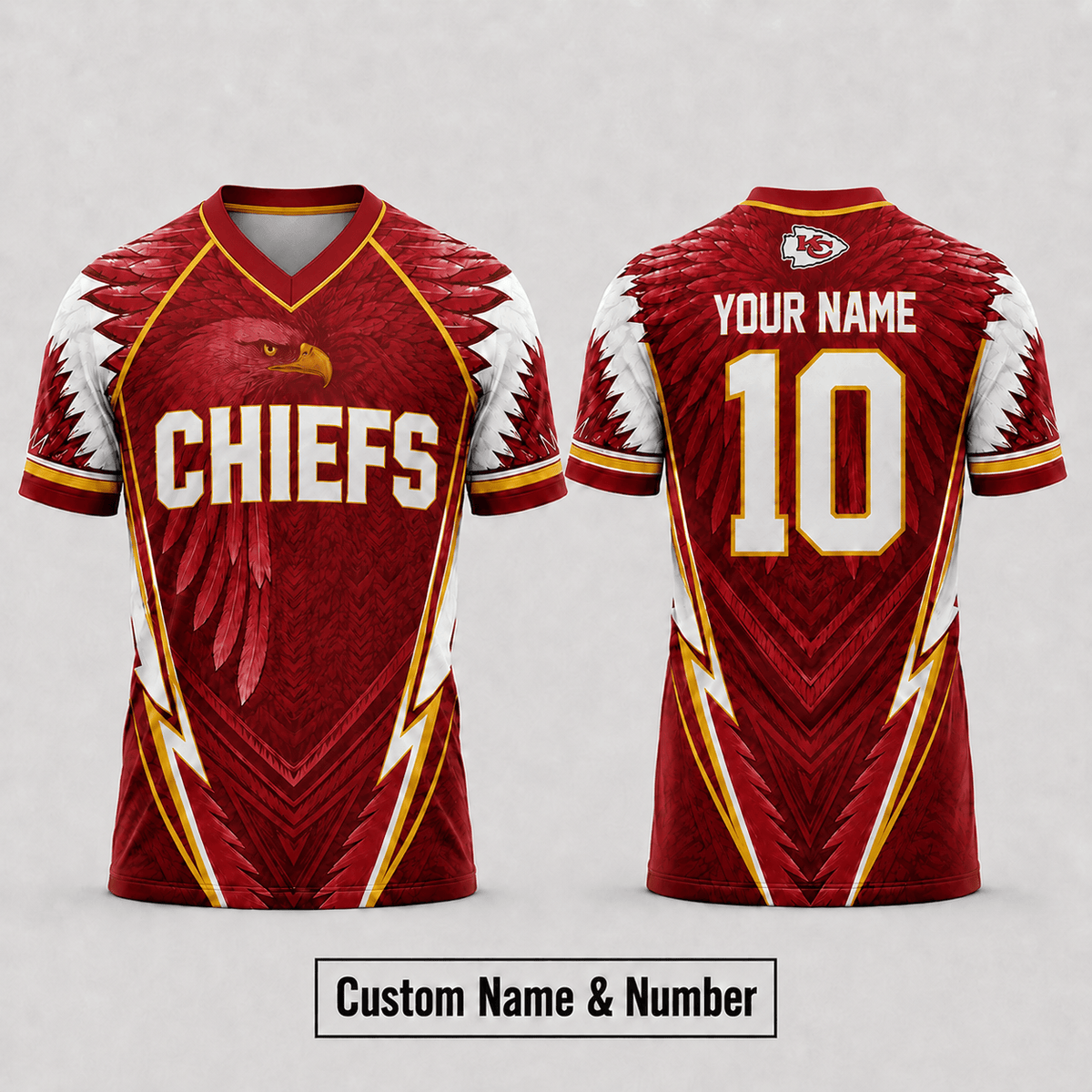 KCC Premium NFL Custom Name And Number Jersey For Fierce Football Fans