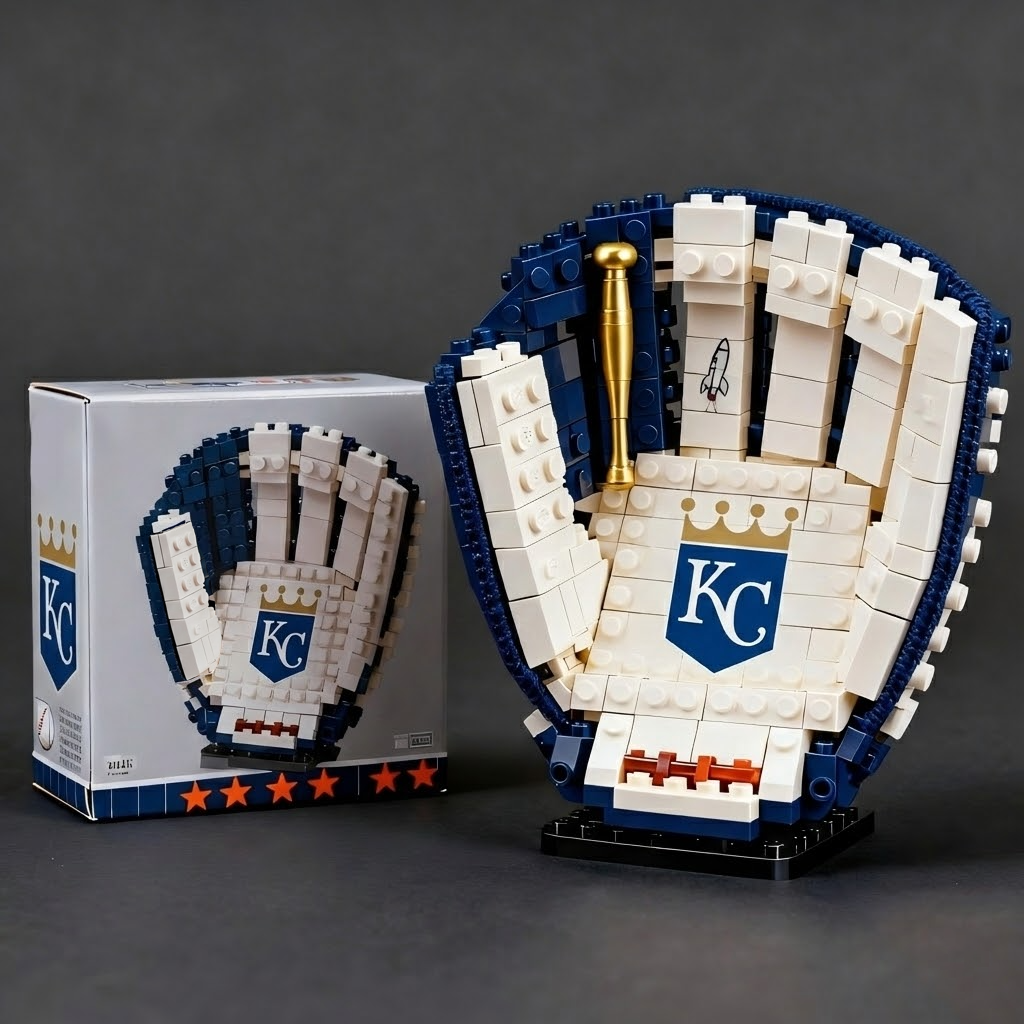 KCR x MLB Teams Premium Baseball Glove Building Block Set