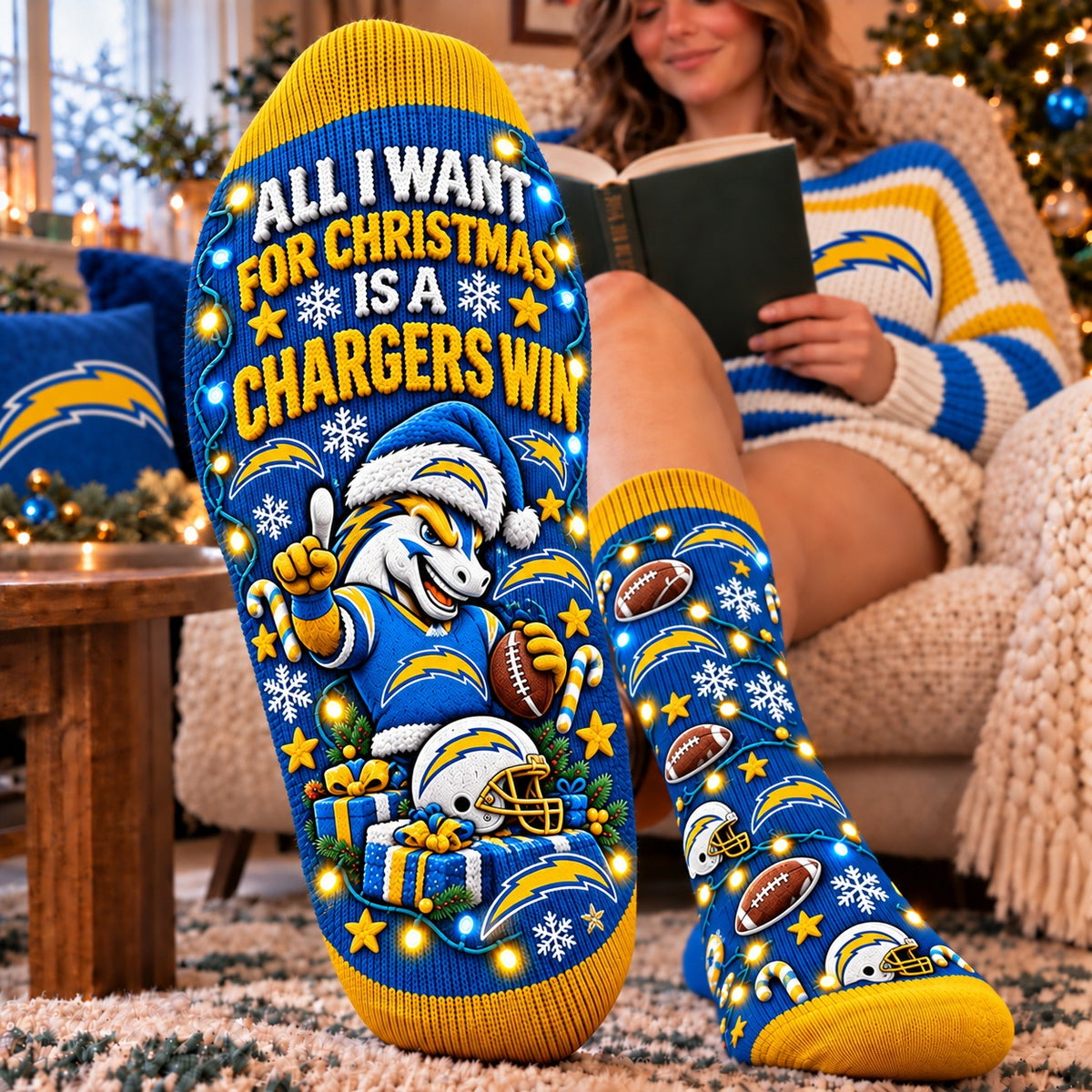 LAC x Grinch Funny Socks Christmas Custom Any Name For Fan