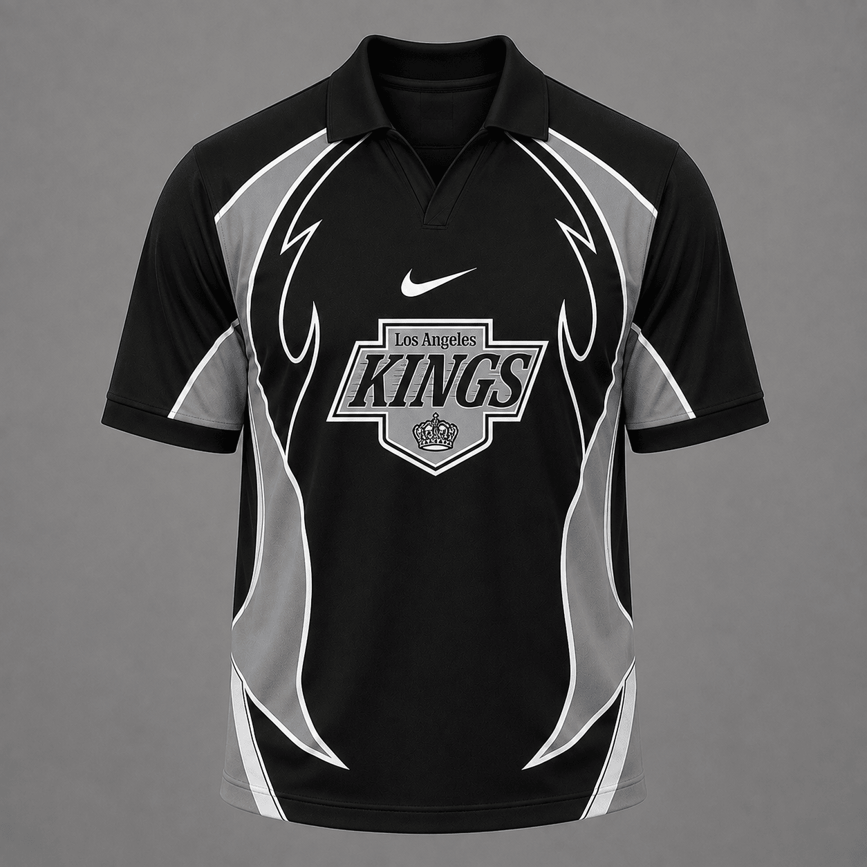 LAK Premium NHL Dynamic Curve Performance Polo Shirt