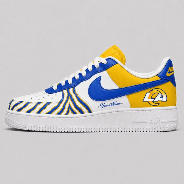 LAR Premium NFL Personalized Low Top AF1 Shoes