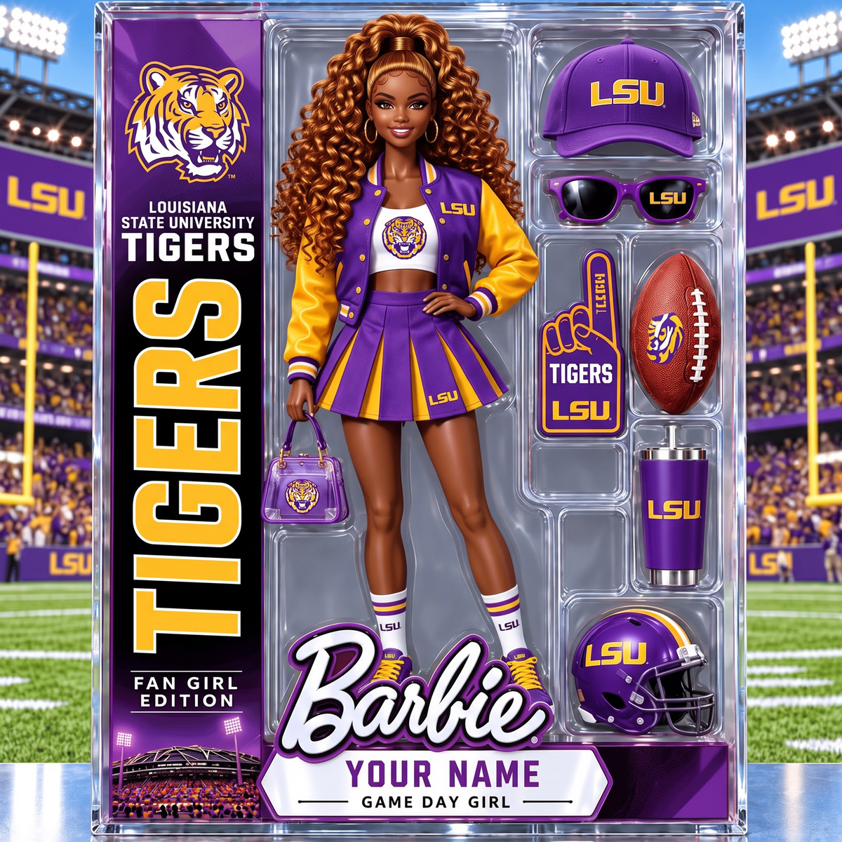 PREMIUM NCAA X LT EXCLUSIVE BARBIE PERSONALIZED Acrylic Block Plaque Gifts For Fan - Limited Edition