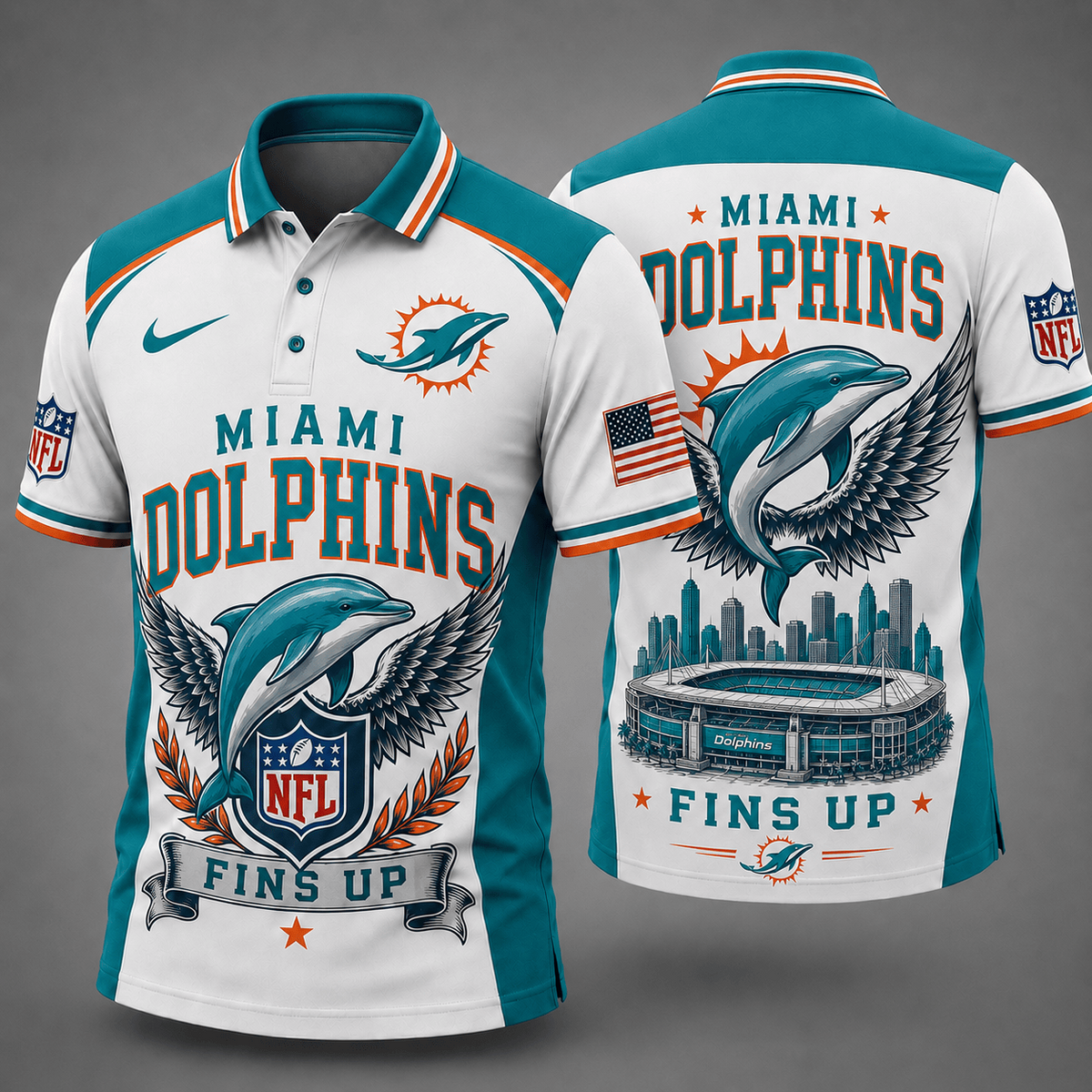 MD Premium NFL Winged Pride Polo