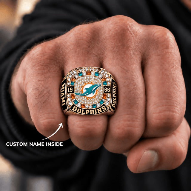 MD x NFL Men Ring Custom Name For Fan