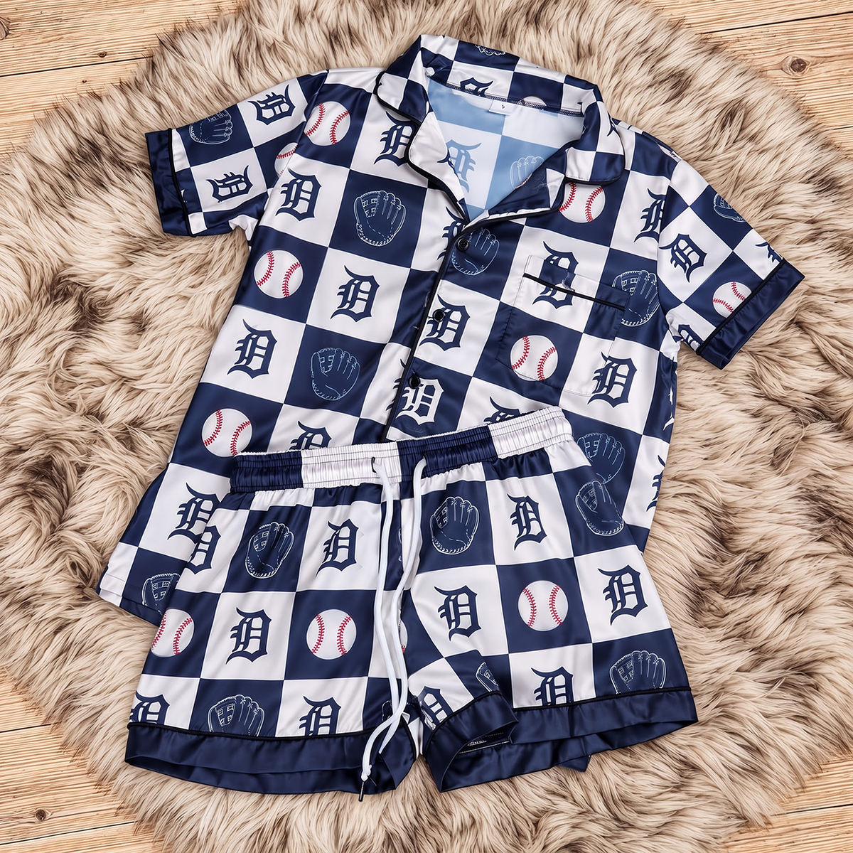 MLB x DET Premium Pajamas Set