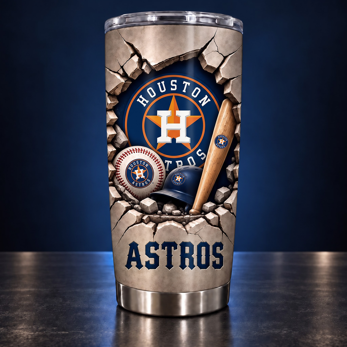 MLB x HOU Football Tumbler