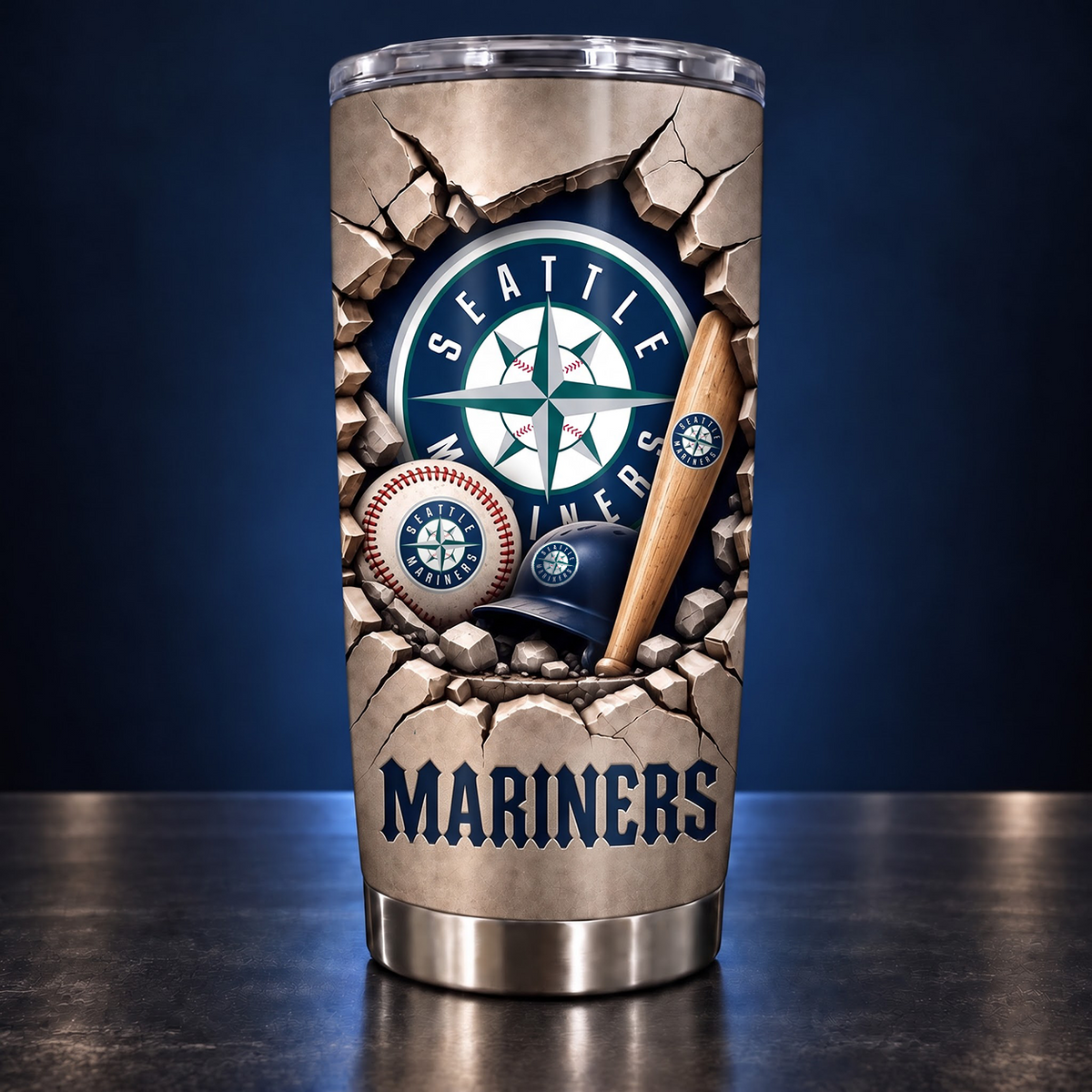 MLB x SEA Football Tumbler