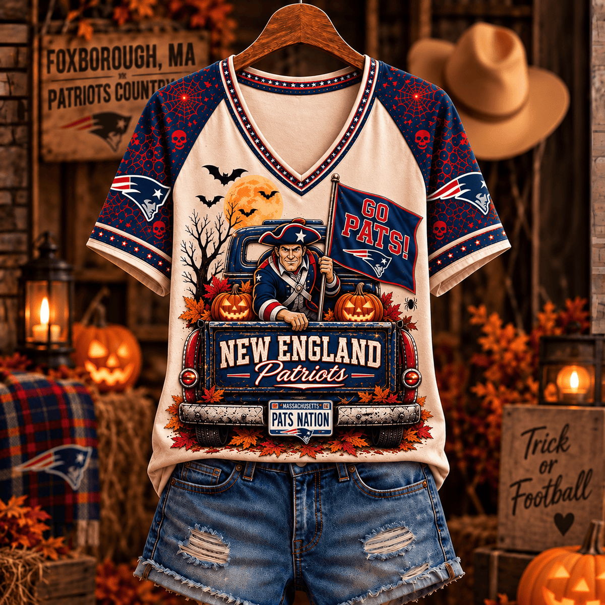 NEP Premium Halloween V-Neck T Shirt Gift For Fan