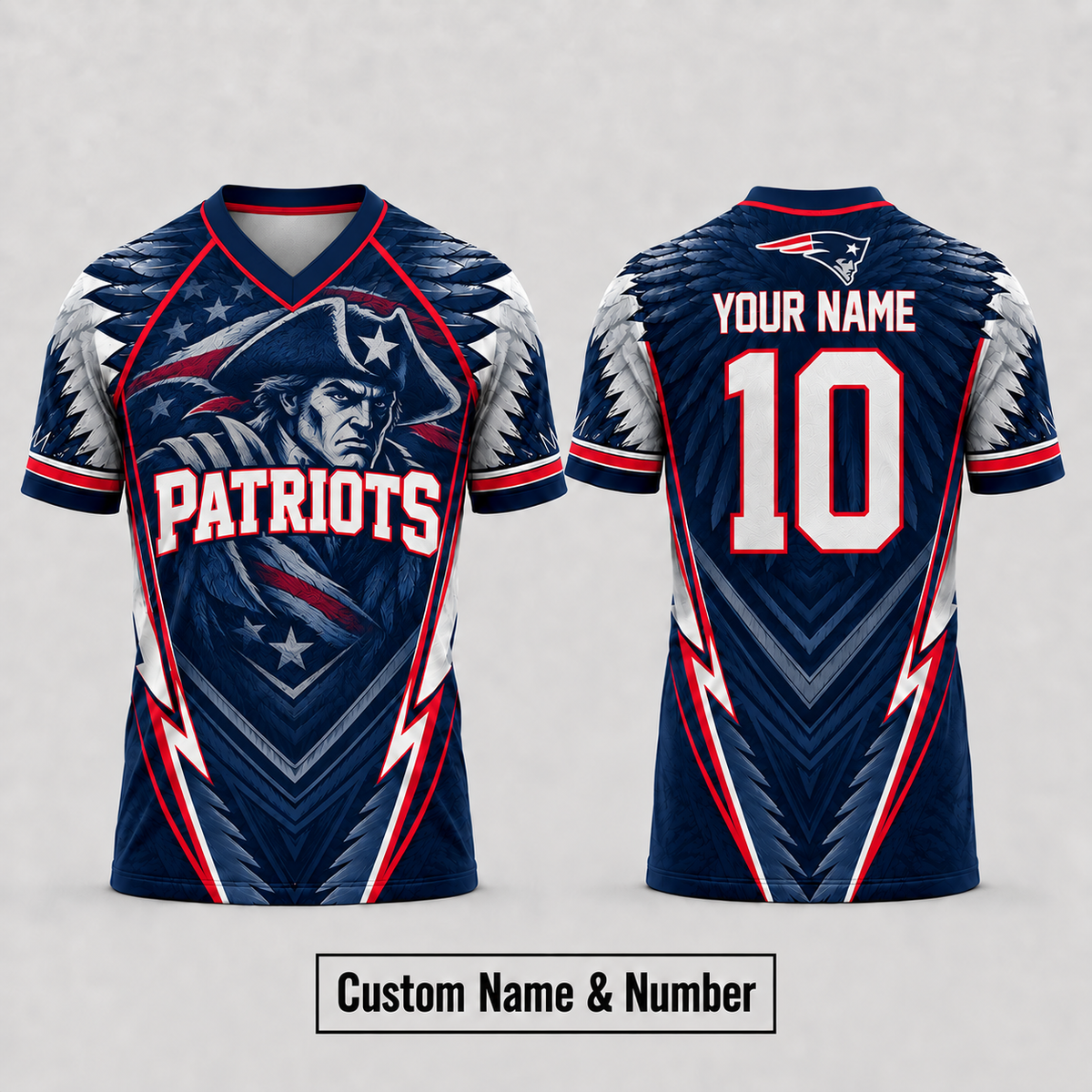 NEP Premium NFL Custom Name And Number Jersey For Fierce Football Fans