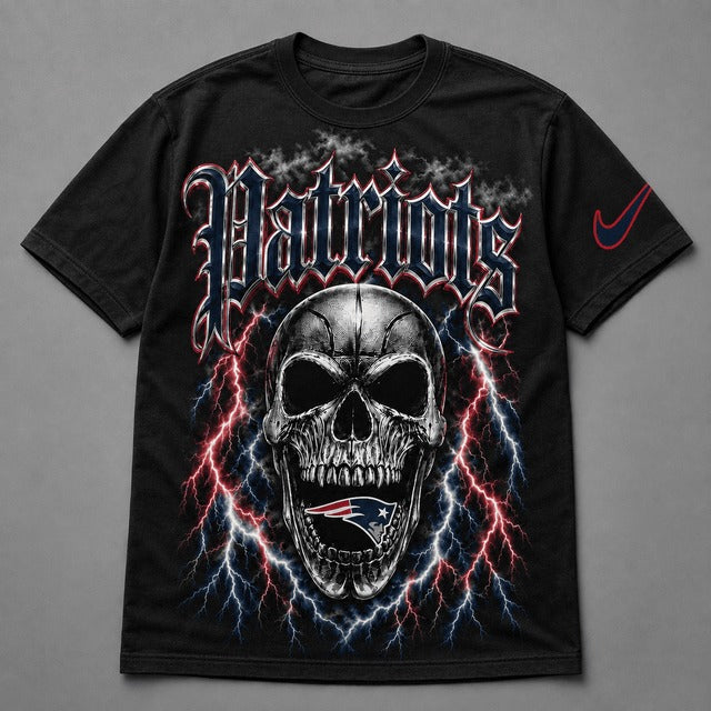 NEP Premium NFL Premium Skull Lightning Graphic T-Shirt