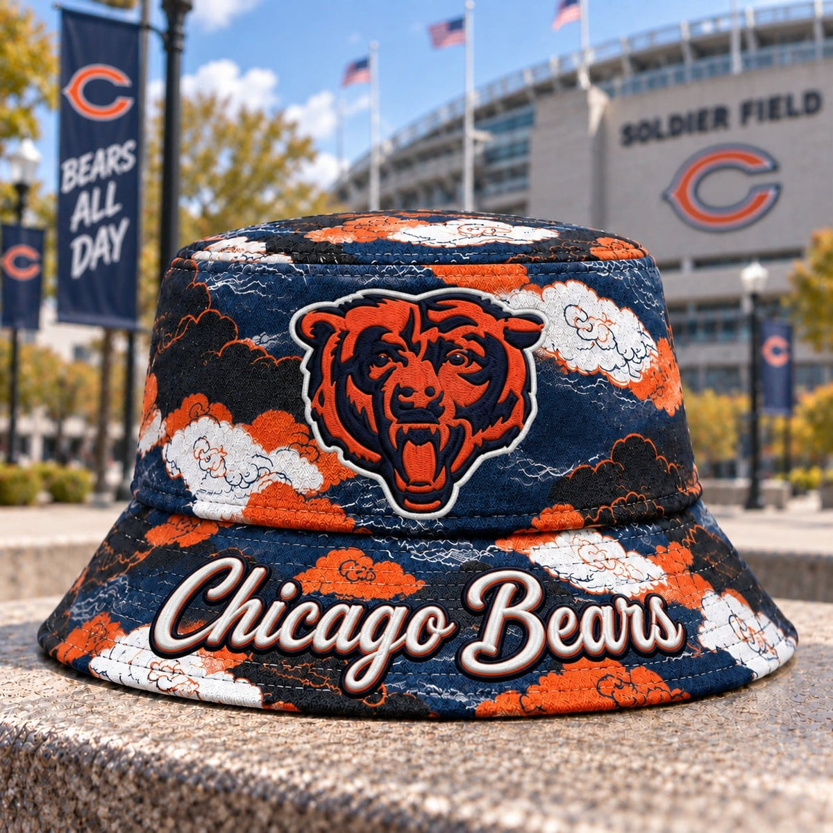 NFL x CHI Cloud Bucket Hat For Fan